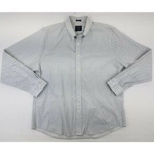 ABERCROMBIE & FITCH Shirt Adult 2XL Mens Super Slim Casual Button Up Preppy B84